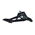 BACALHAU (PAR) SUPORTE TRASEIRO PEDALEIRA PRETO - ALPHA FACTOR - HONDA CG TITAN FAN 160 2016 A 2022