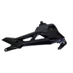 BACALHAU (PAR) SUPORTE TRASEIRO PEDALEIRA PRETO - ALPHA FACTOR - HONDA CG TITAN FAN 160 2016 A 2022