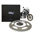SEMI KIT COROA E PINHÃO GSW - HONDA XL 700 TRANSALP 2011 A 2014 - 47/15T