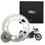 SEMI KIT COROA E PINHÃO GSW - BMW F 750GS 2018 A 2025, F 850GS 2019 A 2025, F 850GS ADVENTURE 2019 A 2025 - 44/17T