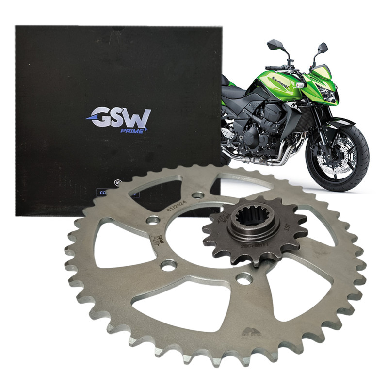 SEMI KIT COROA E PINHÃO GSW - KAWASAKI Z750 2008 A 2012 - 43/15T