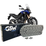CORRENTE GSW PRIME 520 SX 122L NATURAL - HONDA CB500 CBR500 CB650R; YAMAHA MT-07 TRACER; KAWASAKI Z750 ER-6N NINJA 650; TRIUMPH STREET TRIPLE 765 TIGER 660; SUZUKI SV 650 V-STORM 