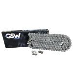 CORRENTE GSW PRIME 525 SX 122L NATURAL - HONDA CB500 CBR500 CB650R; YAMAHA MT-07 TRACER; KAWASAKI Z750 ER-6N NINJA 650; TRIUMPH STREET TRIPLE 765 TIGER 660; SUZUKI SV 650 V-STORM 