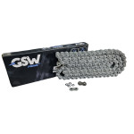 CORRENTE GSW PRIME 525 SX 122L NATURAL - HONDA CB500 CBR500 CB650R; YAMAHA MT-07 TRACER; KAWASAKI Z750 ER-6N NINJA 650; TRIUMPH STREET TRIPLE 765 TIGER 660; SUZUKI SV 650 V-STORM 