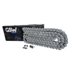 CORRENTE GSW PRIME 525 SX 122L NATURAL - HONDA CB500 CBR500 CB650R; YAMAHA MT-07 TRACER; KAWASAKI Z750 ER-6N NINJA 650; TRIUMPH STREET TRIPLE 765 TIGER 660; SUZUKI SV 650 V-STORM 