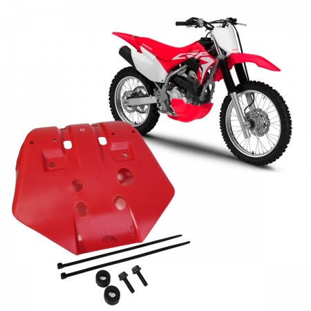 PROTETOR DE MOTOR CÁRTER VERMELHO OFF ROAD TRILHA MOTOCROSS - HONDA CRF 250F XRE300 - LIZARD PARTS