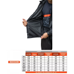 CONJUNTO CAPA DE CHUVA MASCULINA PVC PIONEIRA - TAMANHO XG - COMBATE COM GOLA - PRETO 
