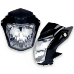 CARENAGEM LATERAL FAROL BANANINHA (PAR) - HONDA CG TITAN 160 (2016-2021) - PLASMOTO - PRETA