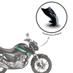 CARENAGEM LATERAL FAROL BANANINHA (PAR) - HONDA CG TITAN 160 (2016-2021) - PLASMOTO - PRETA