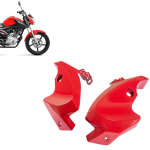 CARENAGEM LATERAL FAROL BANANINHA (PAR) - YAMAHA FACTOR 125 (2017 A 2024), FACTOR 150 (2016-2024) - PLASMOTO - VERMELHA