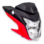 KIT FAROL COM CARENAGENS HONDA CB 250F TWISTER (2016-2022) - PLASMOTO - VERMELHO SÓLIDO