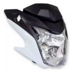 KIT FAROL COM CARENAGENS HONDA CB 250F TWISTER (2016 A 2022) - PLASMOTO - BRANCO PEROLIZADO