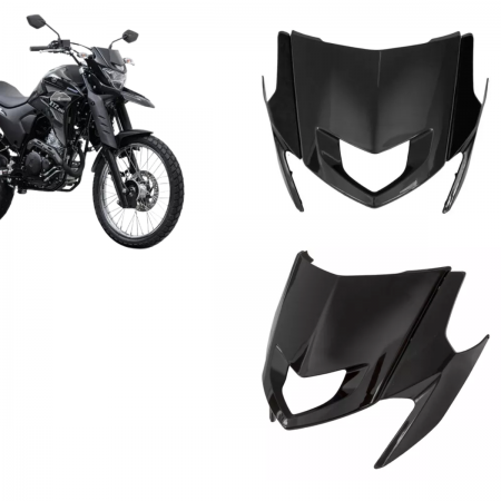 KIT CARENAGEM CENTRAL - YAMAHA LANDER XTZ 250 (2019 a 2024) - PLASMOTO - PRETO