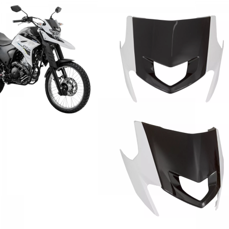 KIT CARENAGEM CENTRAL - YAMAHA LANDER XTZ 250 (2019 a 2024) - PLASMOTO - BRANCO