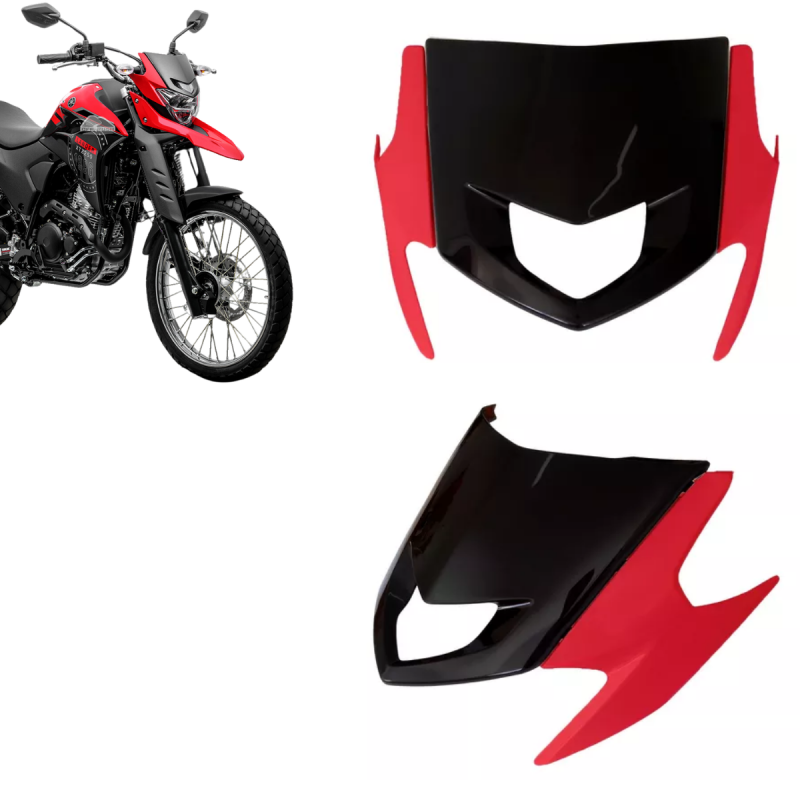 KIT CARENAGEM CENTRAL - YAMAHA LANDER XTZ 250 (2019 a 2024) - PLASMOTO - VERMELHO