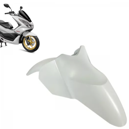 PARALAMA DIANTEIRO - HONDA PCX 150 (2014 A 2018) - PLASMOTO - BRANCO FOSCO PEROLIZADO