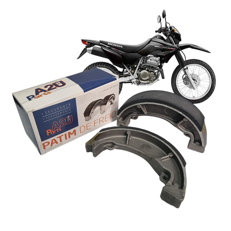 PATIM DE FREIO - A2U PARTS - TRASEIRO/DIANTEIRO (0,50) - HONDA TITAN 125/150