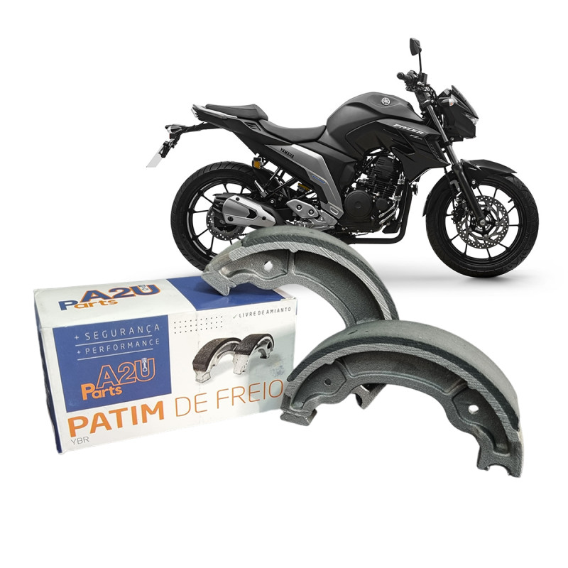 PATIM DE FREIO - A2U PARTS - TRASEIRO/DIANTEIRO (0,50) - YAMAHA YBR 125 K XTZ 125 XT 225 RD 135 Z; SUNDOWN MAX 125