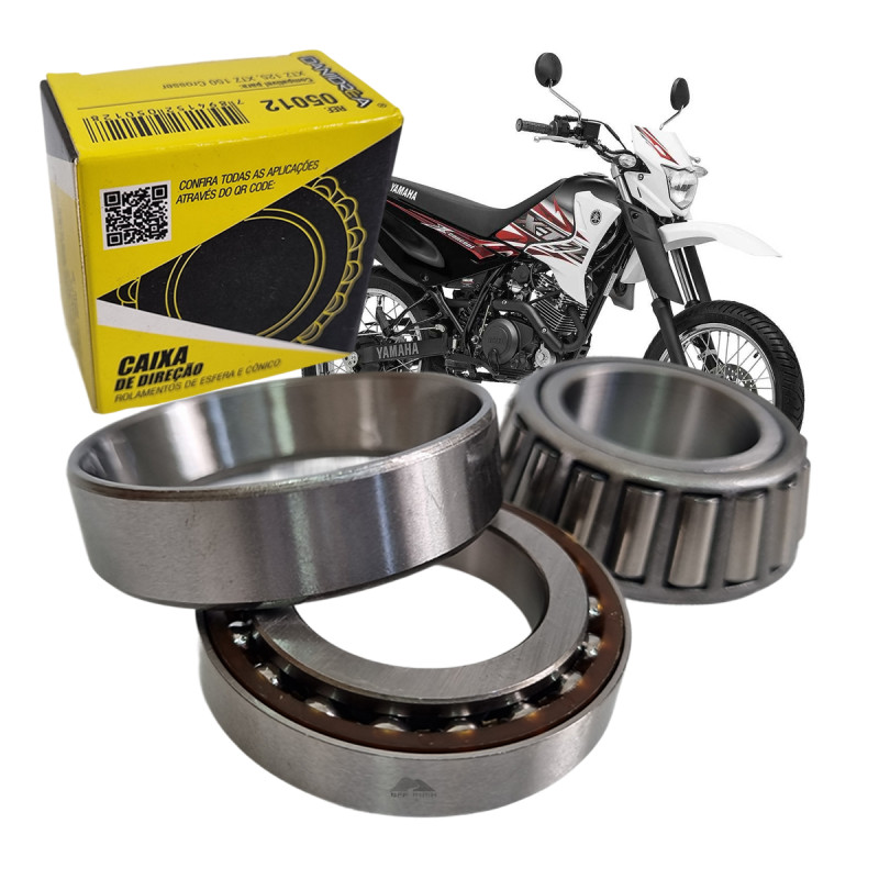 CAIXA DE DIREÇÃO DANIDREA - YAMAHA XTZ125 2004 A 2015, YAMAHA XTZ150 CROSSER 2014 A 2018, YAMAHA TTR 125 2001 A 2017