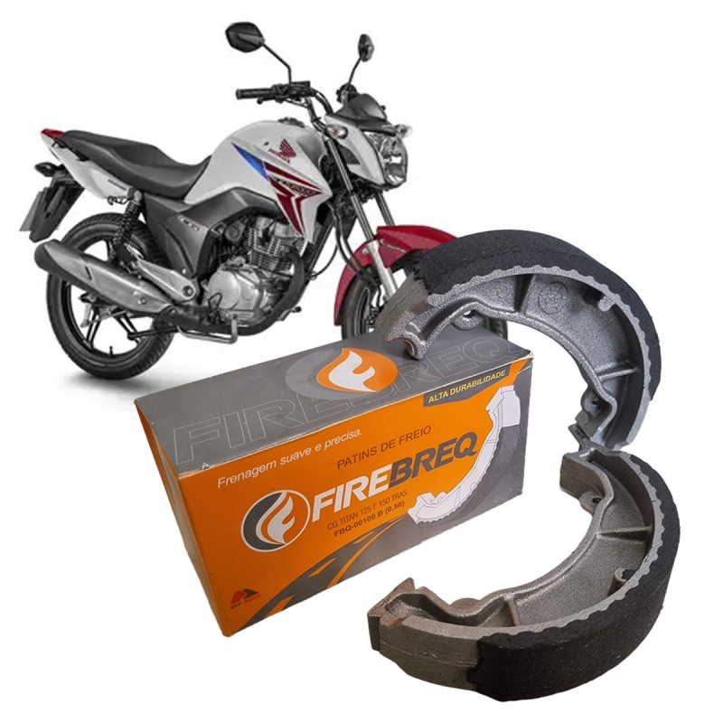 PATIM LONA DE FREIO - FIREBREQ - HONDA TITAN FAN 125 150 160; BIZ 100 110I 125; BROS NXR 125 150 160 (MEDIDA +0,50)