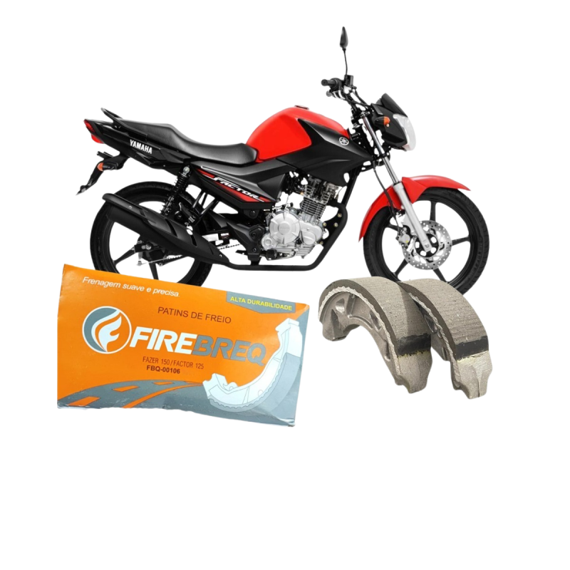 PATIM LONA DE FREIO - FIREBREQ - (MEDIDA +0,50) YAMAHA YBR FACTOR 125 K XTZ 125 XT 225 RD 135 Z; SUNDOWN Max 125
