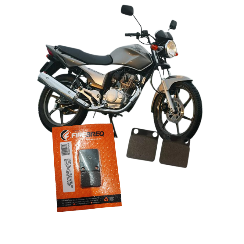 PASTILHA DE FREIO SEMIMETALICA - FIREBREQ -  HONDA CBX 150 AERO CBX 200, STRADA CG TITAN 125; DAFRA SPEED 150; KASINSKI COMET 150