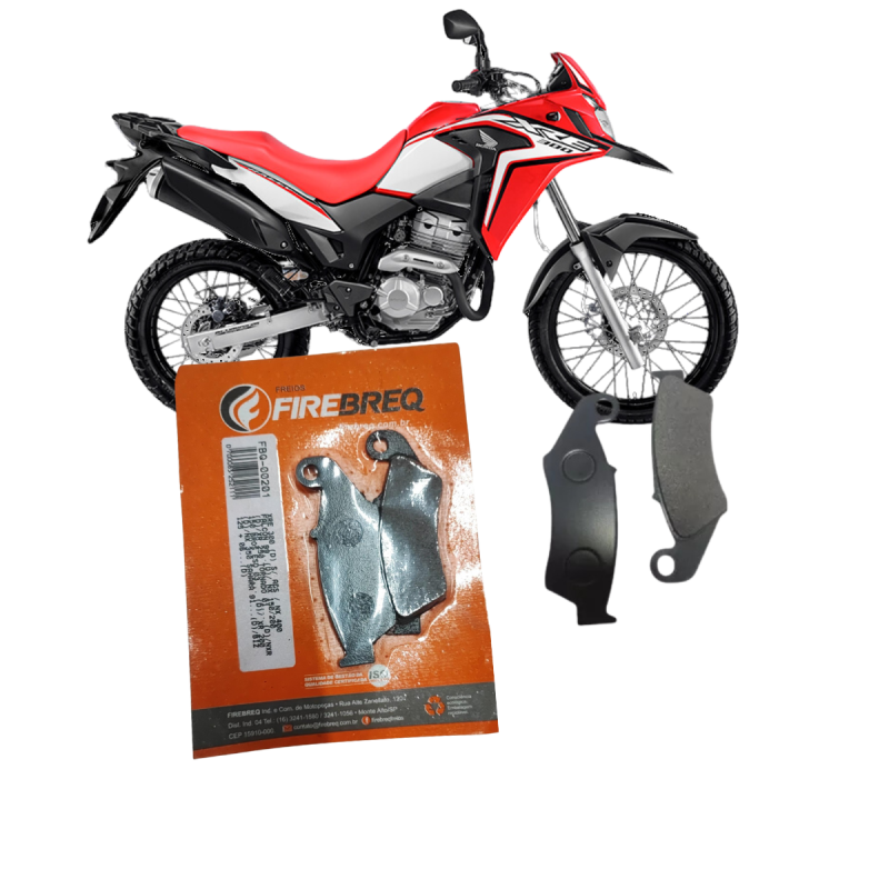 PASTILHA DE FREIO SEMIMETALICA - FIREBREQ - HONDA CB 1000 R ABS CB 1100 CB 600 HORNET ABS SH 300 i CB 300 R ABS 