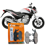 PASTILHA DE FREIO SEMIMETALICA - FIREBREQ - HONDA CB 300 CBX 250; YAMAHA FAZER 250