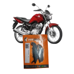 PASTILHA DE FREIO SEMIMETALICA - FIREBREQ - HONDA CG 150 TITAN CG 150 FAN CG 125 CARGO CBR 125 R; YAMAHA FAZER YS 250