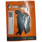 PASTILHA DE FREIO SEMIMETALICA - FIREBREQ - HONDA CG 150 TITAN CG 150 FAN CG 125 CARGO CBR 125 R; YAMAHA FAZER YS 250