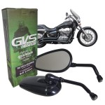 RETROVISOR (PAR) - GVS - MODELO HARLEY DAVIDSON PRETO SHADOW VULCAN MIRAGE BOULEVARD INTRUDER