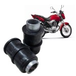 BUCHA DO QUADRO ELÁSTICO BALANÇA PRETA - TRATTO - HONDA CG TITAN FAN 125 150 160, TODAY, ML, CG 125, CBX 200 STRADA