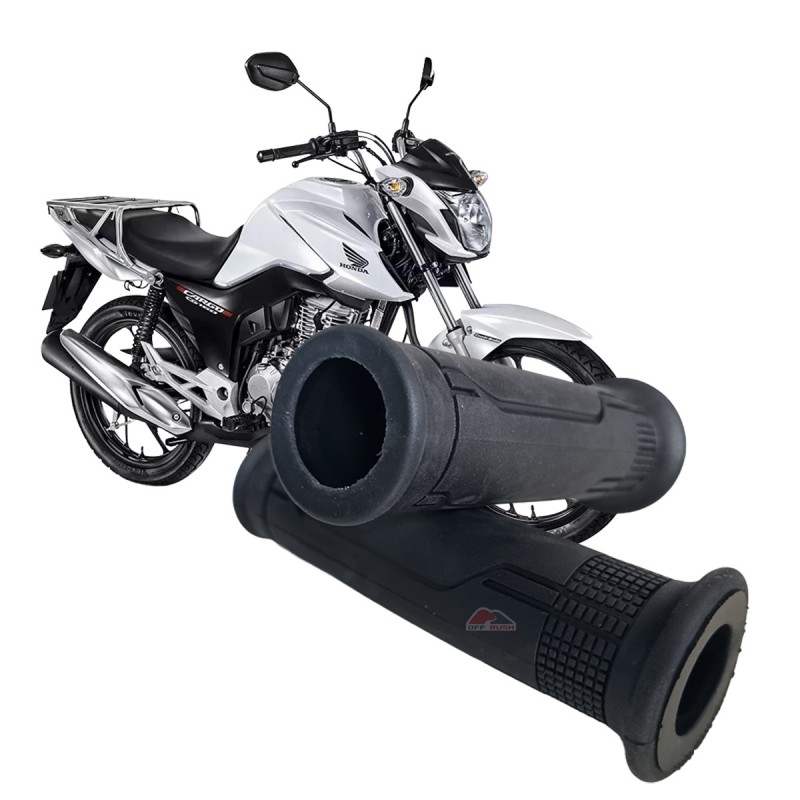 MANOPLA (PAR) MODELO ORIGINAL ABERTA VAZADA TRATTO CG 125 150 160 FAN TITAN CARGO CBX CB 250 TWISTER CB300 PCX BIZ FAZER