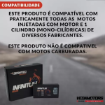 MÓDULO EXPANSOR RPM SERVITEC INFINITUM BIZ LEAD POP CG TITAN FAN BROS TWISTER XRE CRF FALCON FAZER LANDER TENERÉ XT660