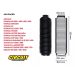 SANFONA DE BENGALA CIRCUIT 32 DENTES - PRETA - KLX400, XRE 300, FALCOM, CRF 230, SAHARA, XT660, LANDER, TENERÉ, DR 650