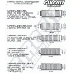 SANFONA DE BENGALA CIRCUIT 21 DENTES - PRETA - HONDA BROS 150 a partir de 2009 - BROS 160 - XRE 190