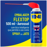 SPRAY MULTIUSO WD40 FLEXTOP BICO INTELIGENTE DESINGRIPANTE LUBRIFICANTE 500ML