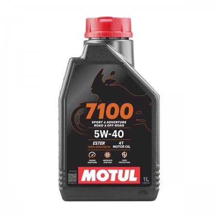 LUBRIFICANTE OLEO DE MOTOR - MOTUL - 7100 4T 5W40 - 100% SINTETICO - 1 LITRO