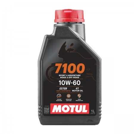 LUBRIFICANTE OLEO DE MOTOR - MOTUL - 7100 4T 10W60 - 100% SINTETICO - 1 LITRO