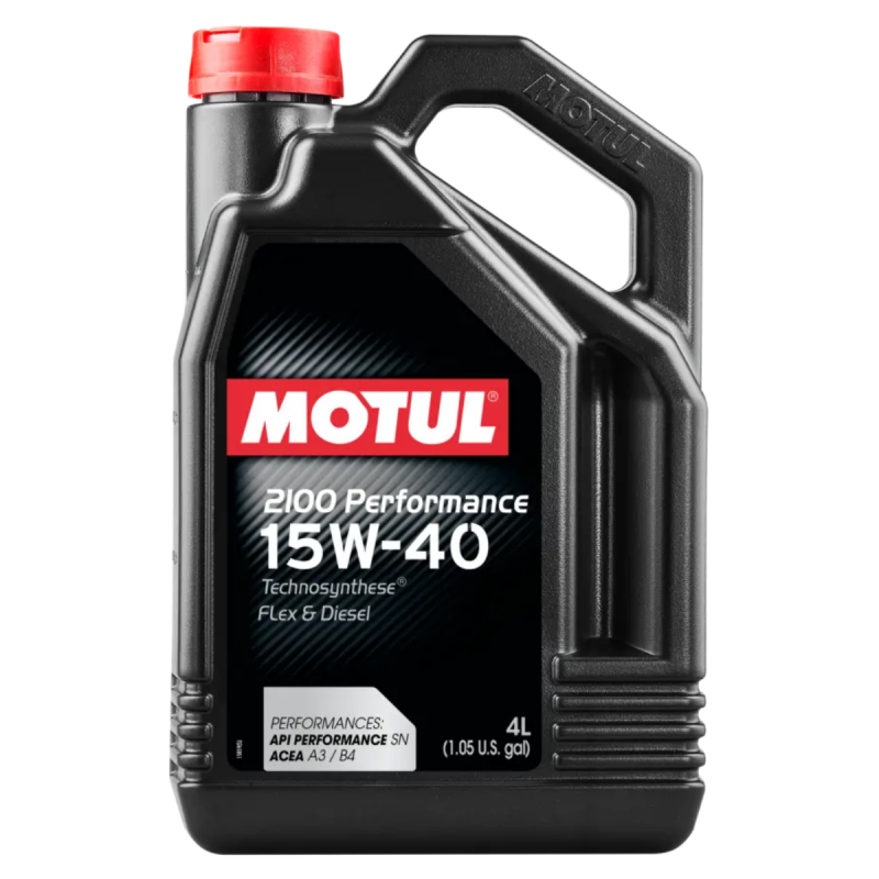 GALÃO 4 LITROS DE LUBRIFICANTE OLEO DE MOTOR - MOTUL - 2100 15W40 PERFORMANCE - SINTETICO