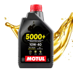 LUBRIFICANTE OLEO DE MOTOR - MOTUL - 5000+ 4T 10W40 - SEMI SINTETICO - 1 LITRO