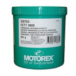 GRAXA PREMIUM ADESIVA P/ HOMOCINÉTICAS, ROLAMENTOS, CAIXAS DE DIREÇÃO, PRO LINK... - MOTOREX - FETT 3000 - 850g