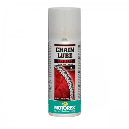 SPRAY LUBRIFICANTE PARA CORRENTES DE MOTOS OFF ROAD - MOTOREX CHAINLUBE - 56 ML