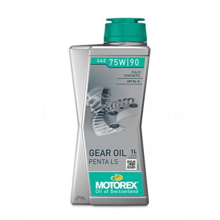 ÓLEO LUBRIFICANTE 100% SINTÉTICO PARA CÂMBIOS TRANSMISSÃO DIFERENCIAL - MOTOREX - GEAR OIL PENTA LS 75W90 - 1 LITRO