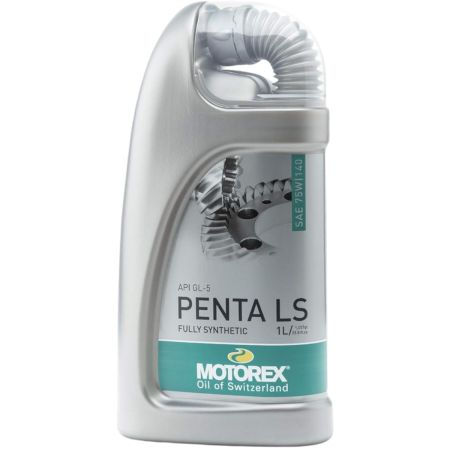 ÓLEO LUBRIFICANTE 100% SINTÉTICO PARA CÂMBIOS, TRANSMISSÕES E DIFERENCIAIS – MOTOREX GEAR OIL PENTA LS 75W140 – 1 LITRO