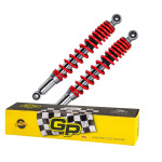 AMORTECEDOR COM REGULAGEM (PAR) - GP7 - FAZER 150 14/ MOLA VERMELHA