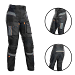 CALÇA P/ MOTOCICLISTA TEXX ARMOR FEMININA CINZA LARANJA TAM 40
