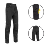 CALÇA JEANS P/ MOTOQUEIRO TEXX GARAGE BASIC MASCULINA PRETA 44