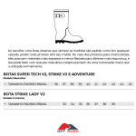 BOTA COURO IMPERMEÁVEL MOTOCICLISTA TEXX STRIKE V2 PRETA 41