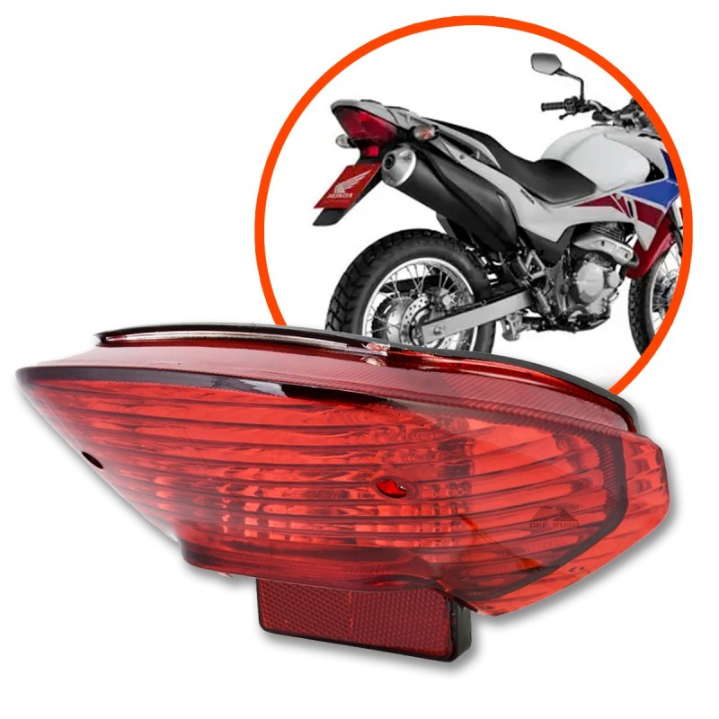 LANTERNA TRASEIRA COMPLETA HONDA NX 400 FALCON (1999-2015) - VERMELHA - MELC